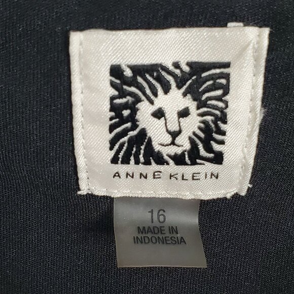 Anne Klein 16 Dress Floral Side Ruched Sheath Stretch Jersey Knee Length Elegant - Picture 8 of 12